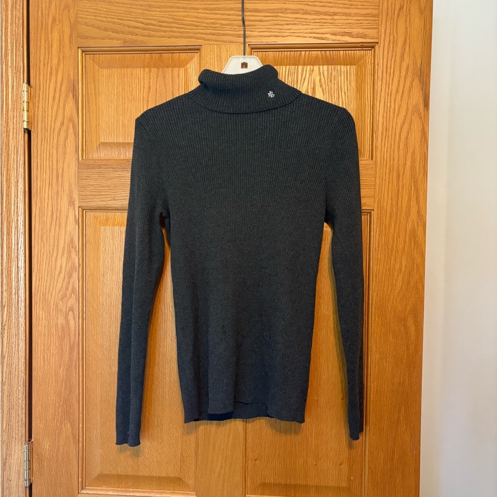 Ralph Lauren Gray Ribbed Sweater